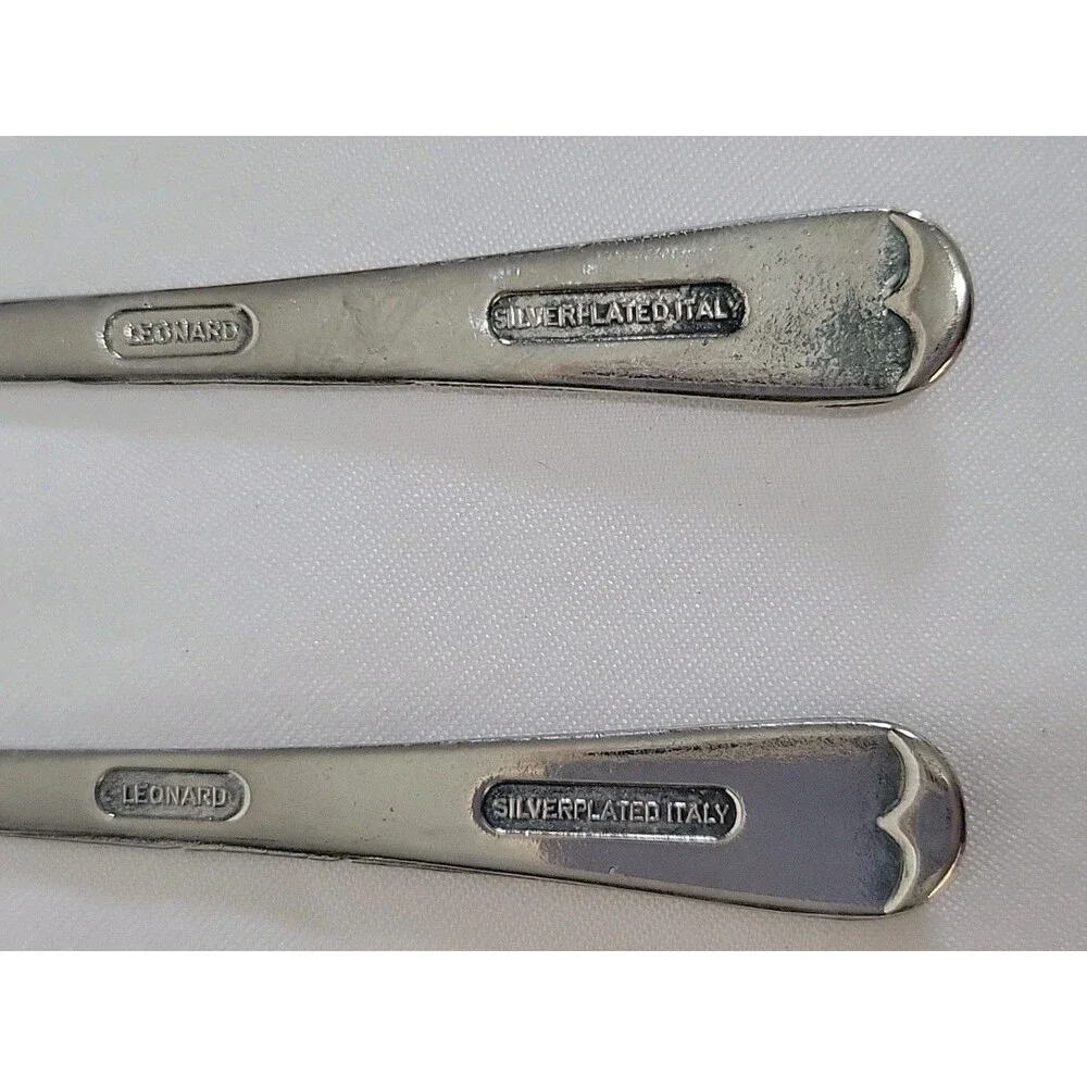 (5) Vintage Silverplate Serving Utensils Lot 4pc Charcuterie Set Rogers Leonard